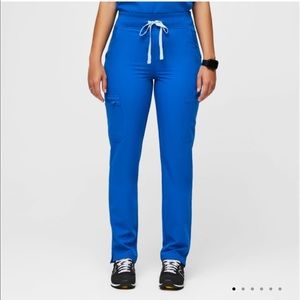 NWT Figs Women's Royal Blue Yola High Waisted Scrub Pants